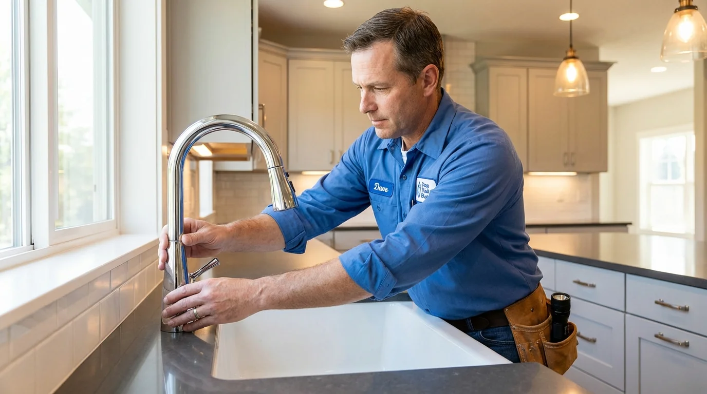 Kitchen faucet installation by Johns Plumbing LLC in Steamboat Springs