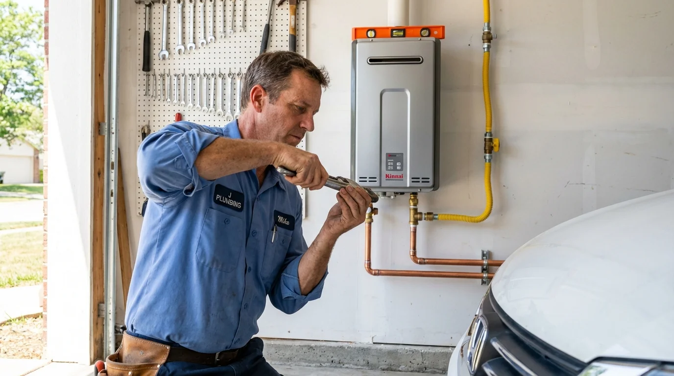 Tankless water heater installation by a Johns Plumbing LLC plumber in Steamboat Springs